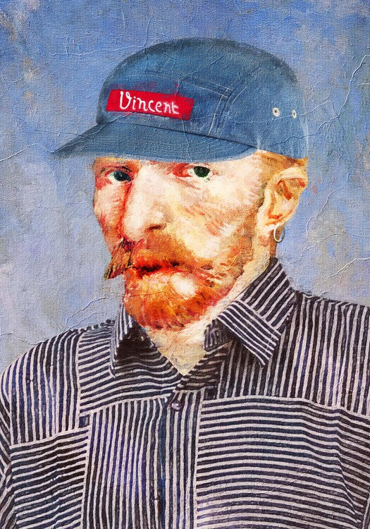 Leinwand Poster, Bilder Hipster Vincent, 70 × 100 cm