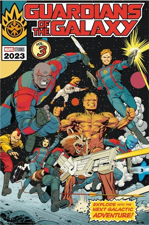 Marvel: Guardians of the Galaxy vol.3 - Explode to the Next Galactic Adventure Poster, Plakat, 61 × 91.5 cm