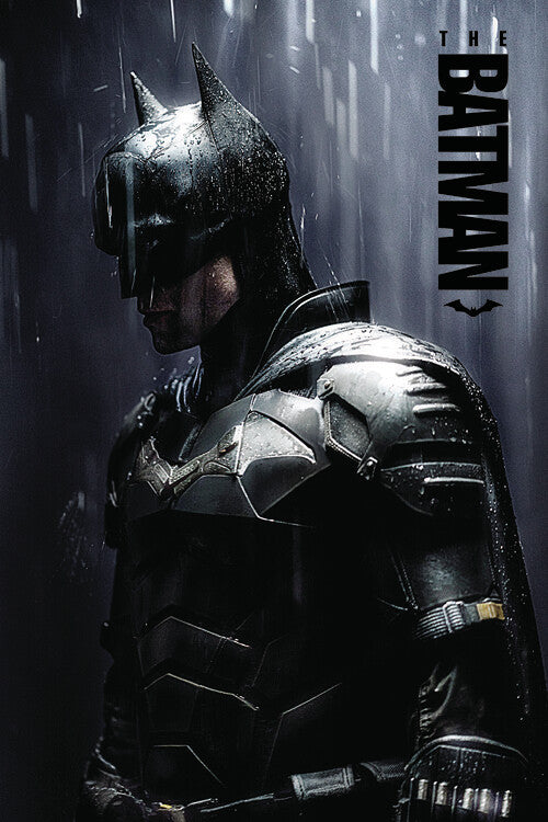 The Batman 2022 - Grey Rain Poster, Plakat, 61 × 91.5 cm