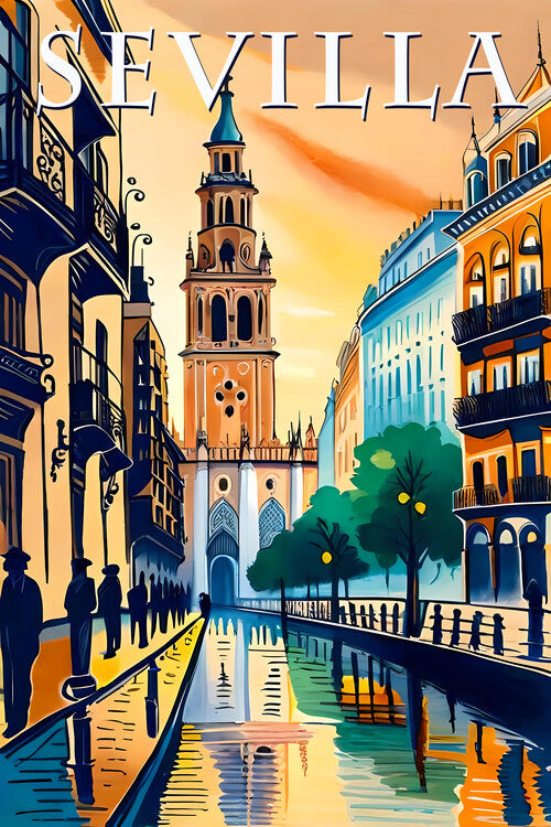 Leinwand Poster, Bilder SEVILLA - City of Seville / Spain : Colored Passion, 60 × 90 cm