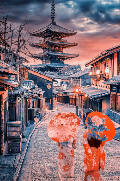 Leinwand Poster, Bilder A Journey In Kyoto, 60 × 90 cm