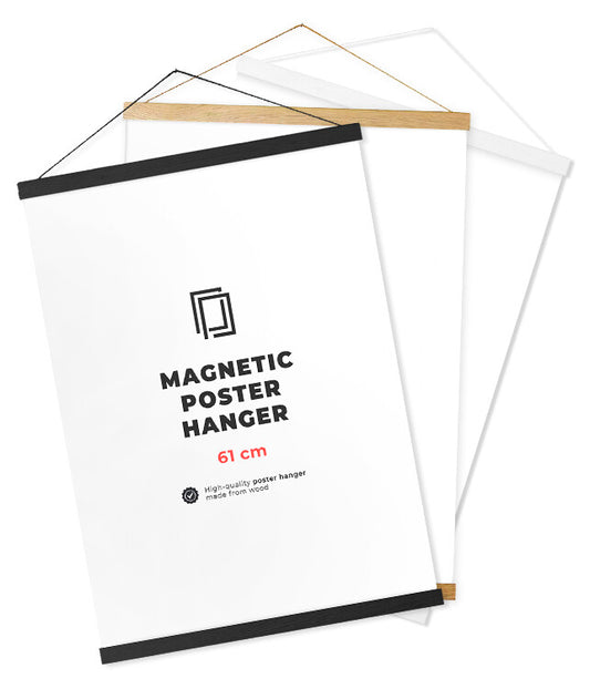 Magnetleisten für Poster, Länge: 61 cm  - schwarz