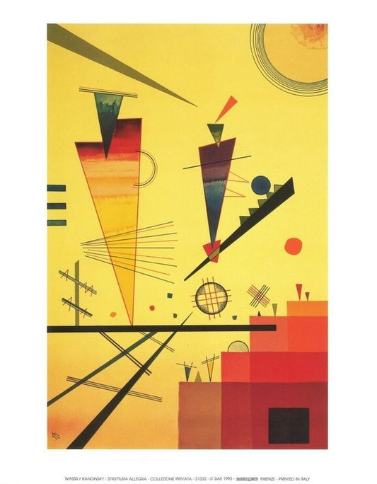 Kunstdruck Merry Structure, Wassily Kandinsky, 24 × 30 cm