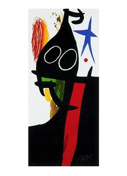 Kunstdruck The Saracen With The Blue Star, Joan Miró, 60 × 80 cm