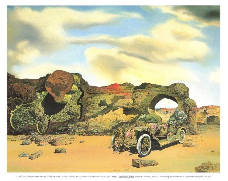 Kunstdruck Paranoiac Critical Solitude, 1935, Salvador Dalí, 30 × 24 cm