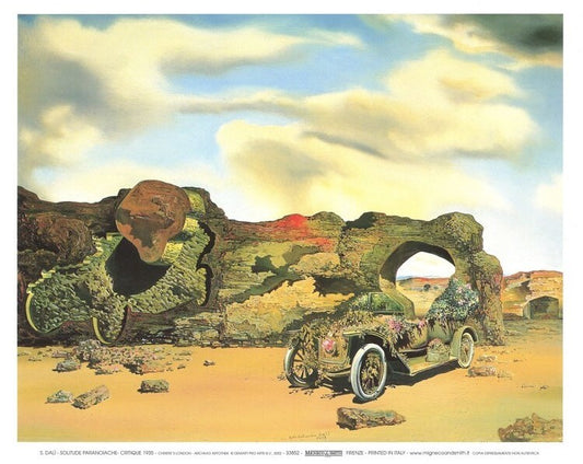Kunstdruck Paranoiac Critical Solitude, 1935, Salvador Dalí, 30 × 24 cm