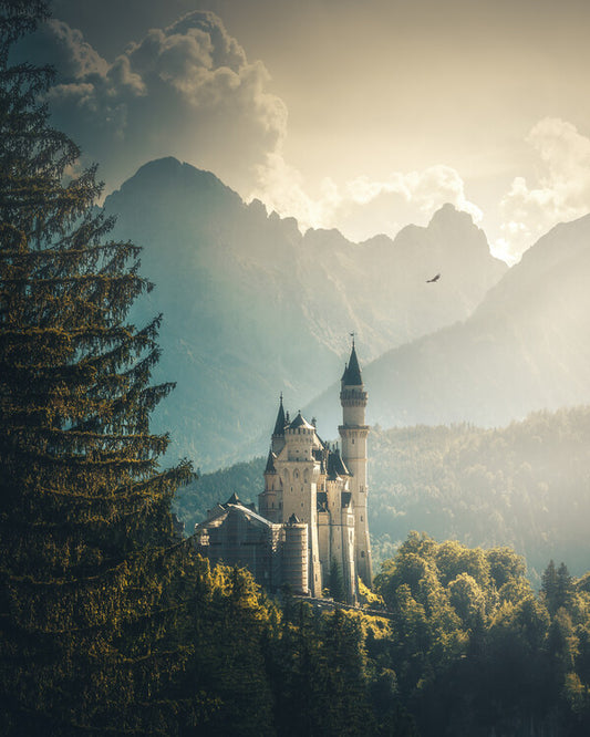 Leinwand Poster, Bilder Neuschwanstein Castle, Cuma Cevik, 70 × 90 cm