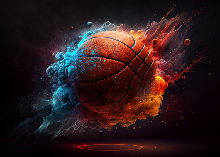 Leinwand Poster, Bilder Basketball, 90 × 65 cm