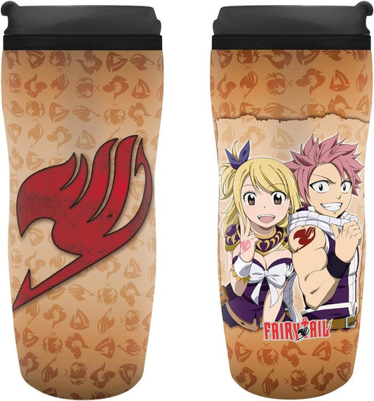 Thermobecher Fairy Tail - Lucy, Natsu & Emblem, 0,355 l