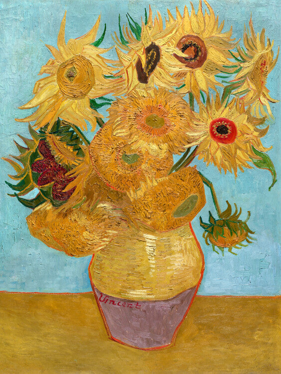 Vase with Twelve Sunflowers, Vincent van Gogh Poster, Plakat, 30 × 40 cm