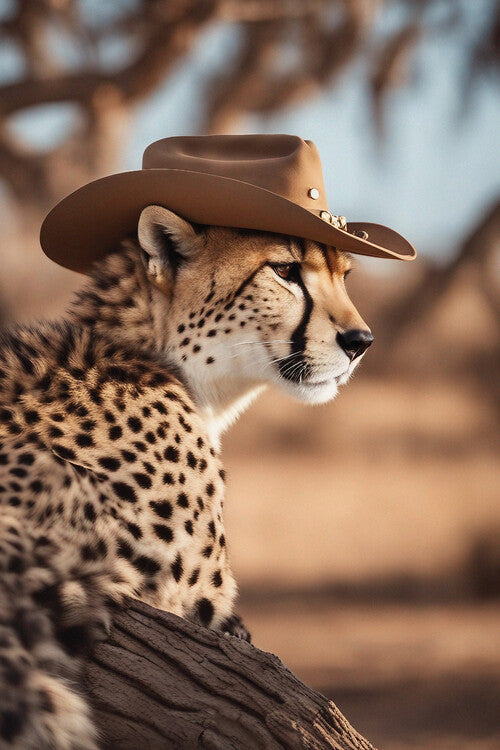 Leinwand Poster, Bilder Safari Hunter, 60 × 90 cm