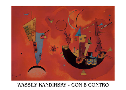 Kunstdruck For and Against, Wassily Kandinsky, 80 × 60 cm