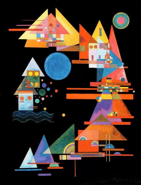 Kunstdruck Peaks in the Arc, Wassily Kandinsky, 60 × 80 cm