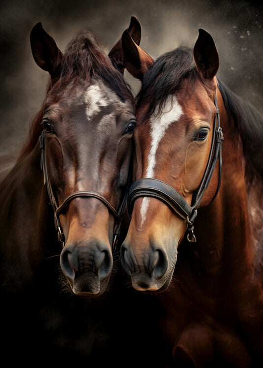 Leinwand Poster, Bilder Horse love, 65 × 90 cm