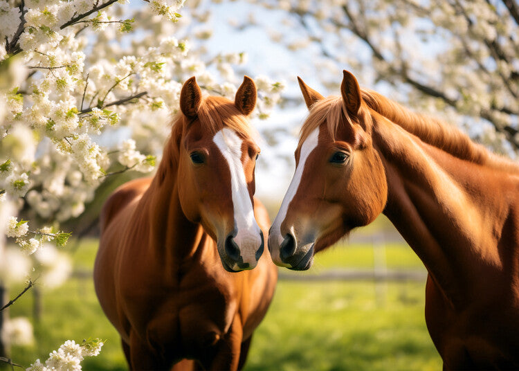 Leinwand Poster, Bilder Horse love, 90 × 65 cm