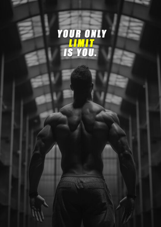 Leinwand Poster, Bilder Motivation - your only  limit is you, 65 × 90 cm