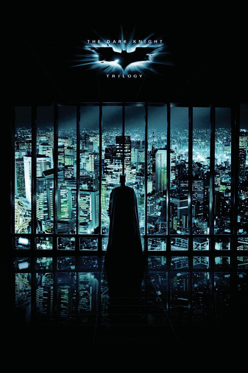 The Dark Knight Trilogy - Night City Poster, Plakat, 26.7 × 40 cm