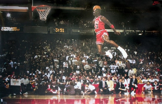 Michael Jordan - Slam Dunk Contest Poster, Plakat, 88 × 59.5 cm
