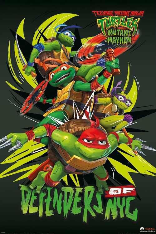 Teenage Mutant Ninja Turtles: Mutant Mayhem - Deefenders Of NYC Poster, Plakat, 61 × 91.5 cm
