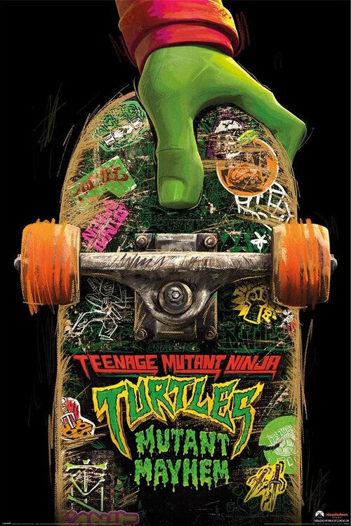 Teenage Mutant Ninja Turtles: Mutant Mayhem - Skate Board Poster, Plakat, 61 × 91.5 cm