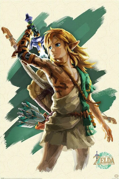 The Legend Of Zelda: Tears Of The Kingdom - Link Unleashed Poster, Plakat, 61 × 91.5 cm