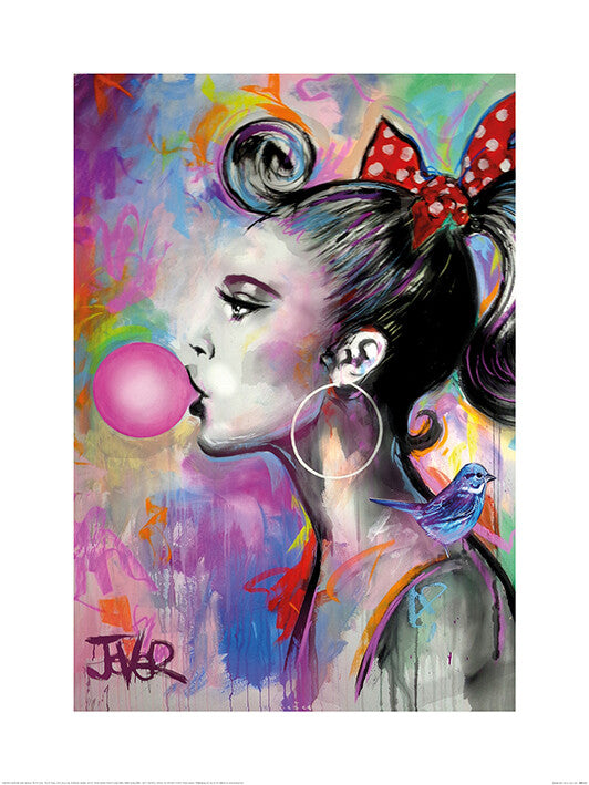 Kunstdruck Loui Jover - Bubble Girl, 60 × 80 cm