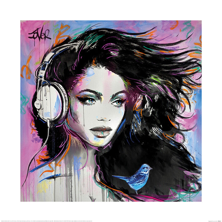 Kunstdruck Loui Jover - Song Lines, 40 × 40 cm