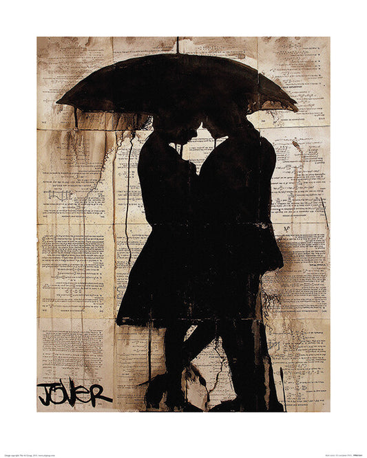 Kunstdruck Loui Jover - Rain Lovers, 40 × 50 cm