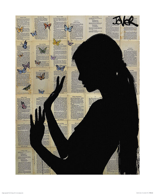 Kunstdruck Loui Jover - Butterfly Days, 40 × 50 cm