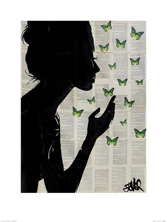 Kunstdruck Loui Jover - Simplicity - Green, 60 × 80 cm