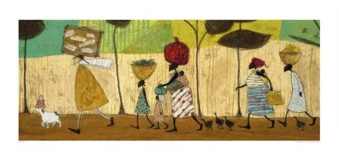 Kunstdruck Sam Toft - Doris helps out on the trip to Mzuzu, 60 × 30 cm