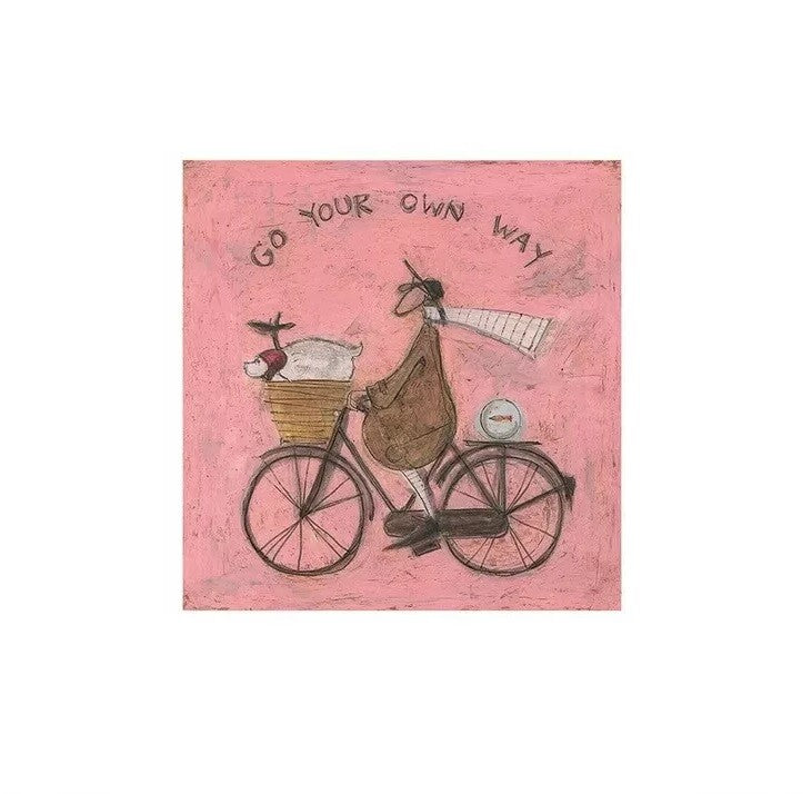 Kunstdruck Sam Toft - Go Your Own Way, 30 × 30 cm