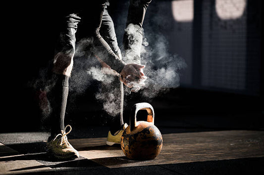 Leinwand Poster, Bilder Gym fitness workout: Man ready to, ilbusca, 90 × 60 cm