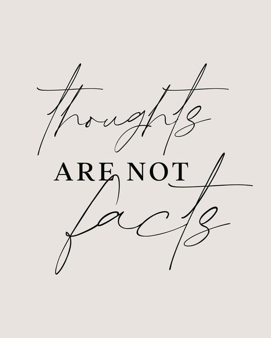 Leinwand Poster, Bilder Thoughts Not Facts, Beth Cai, 70 × 90 cm