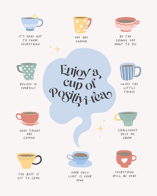 Leinwand Poster, Bilder Positivity, Beth Cai, 70 × 90 cm