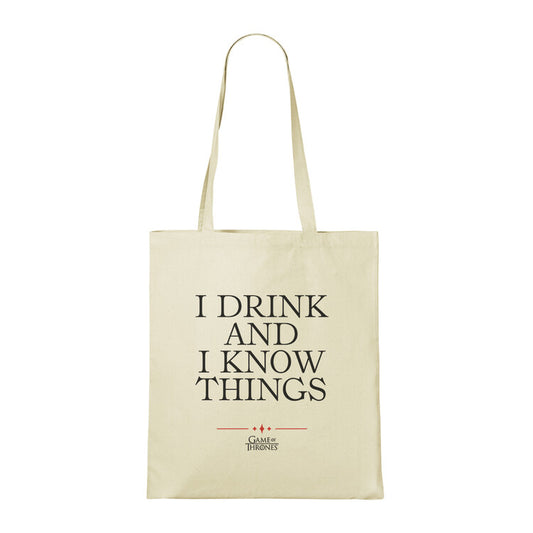 Tasche Game of Thrones - I Drink and I Know Things, 100% Baumwolle