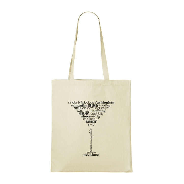 Tasche Sex and The City - Quote Cocktail, 100% Baumwolle