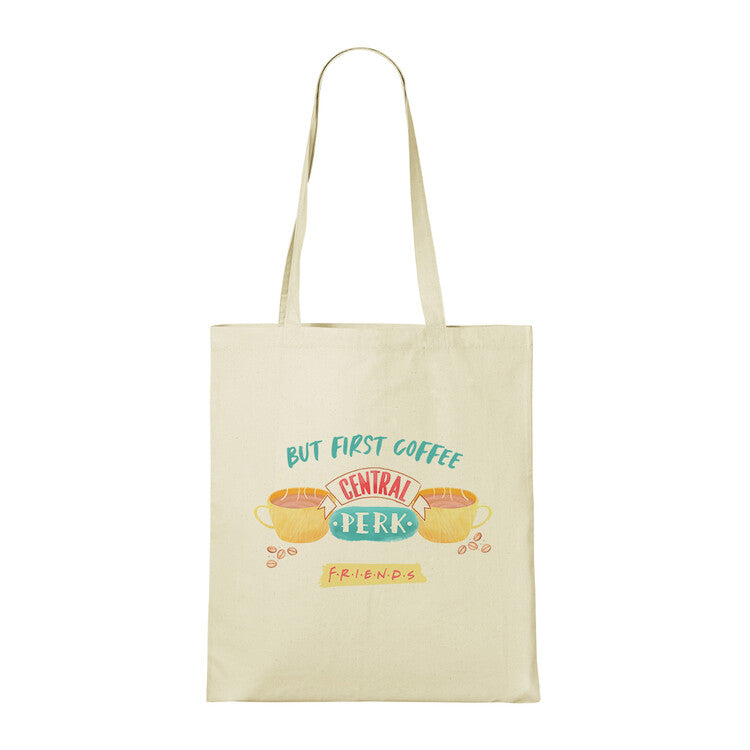 Tasche Friends - But First Coffee, 100% Baumwolle