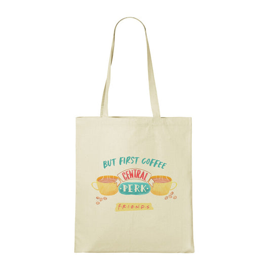 Tasche Friends - But First Coffee, 100% Baumwolle