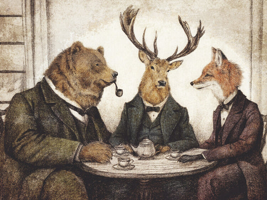 Leinwand Poster, Bilder Teatime, 80 × 60 cm