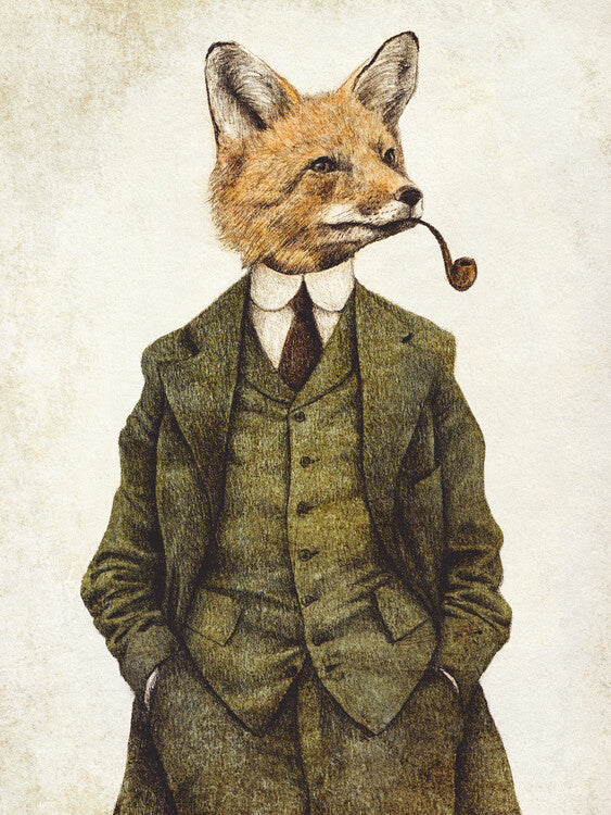 Leinwand Poster, Bilder The Fox, 60 × 80 cm