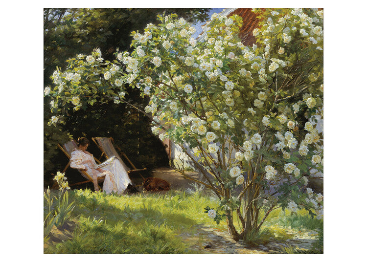 Kunstdruck Marie in the Garden (The Roses), Peder Severin Kroyer, 50 × 40 cm