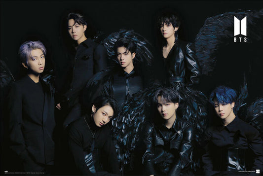 BTS - Black Wings Poster, Plakat, 91.5 × 61 cm
