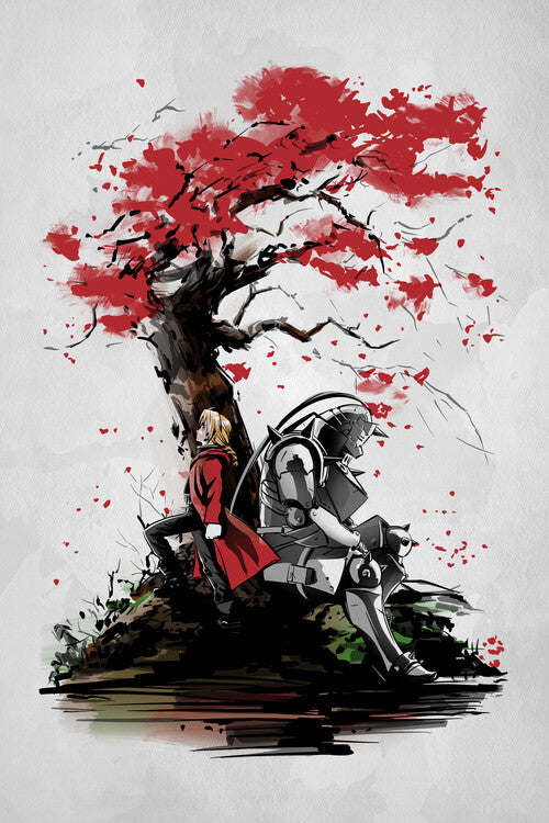 Leinwand Poster, Bilder Brothers under the tree, 60 × 90 cm