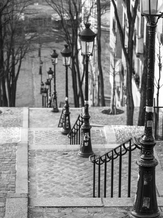 Leinwand Poster, Bilder Montmartre Stairway, 60 × 80 cm