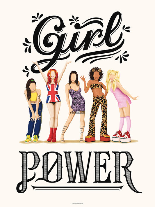 Leinwand Poster, Bilder Girl Power, Nour Tohme, 60 × 80 cm