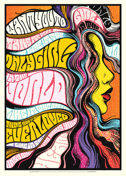 Leinwand Poster, Bilder Only Girl in the World, Nour Tohme, 65 × 90 cm