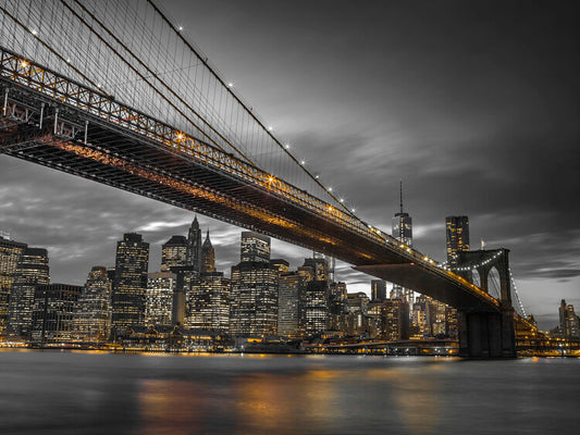 Leinwand Poster, Bilder Brooklyn Bridge, 80 × 60 cm