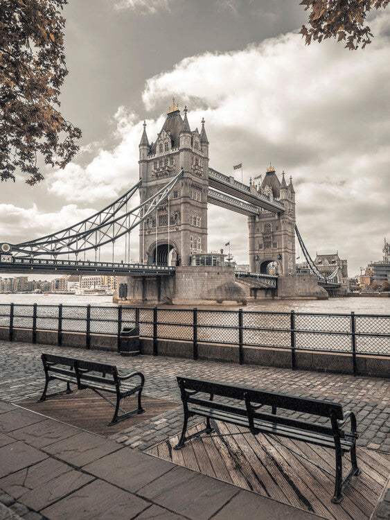 Leinwand Poster, Bilder Tower Bridge, 60 × 80 cm