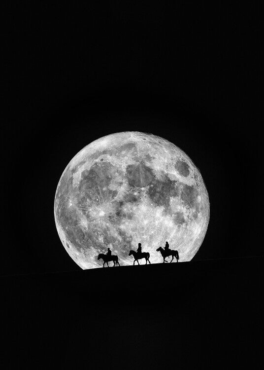Leinwand Poster, Bilder Three Wise Men (Magi), Tiger Seo, 65 × 90 cm